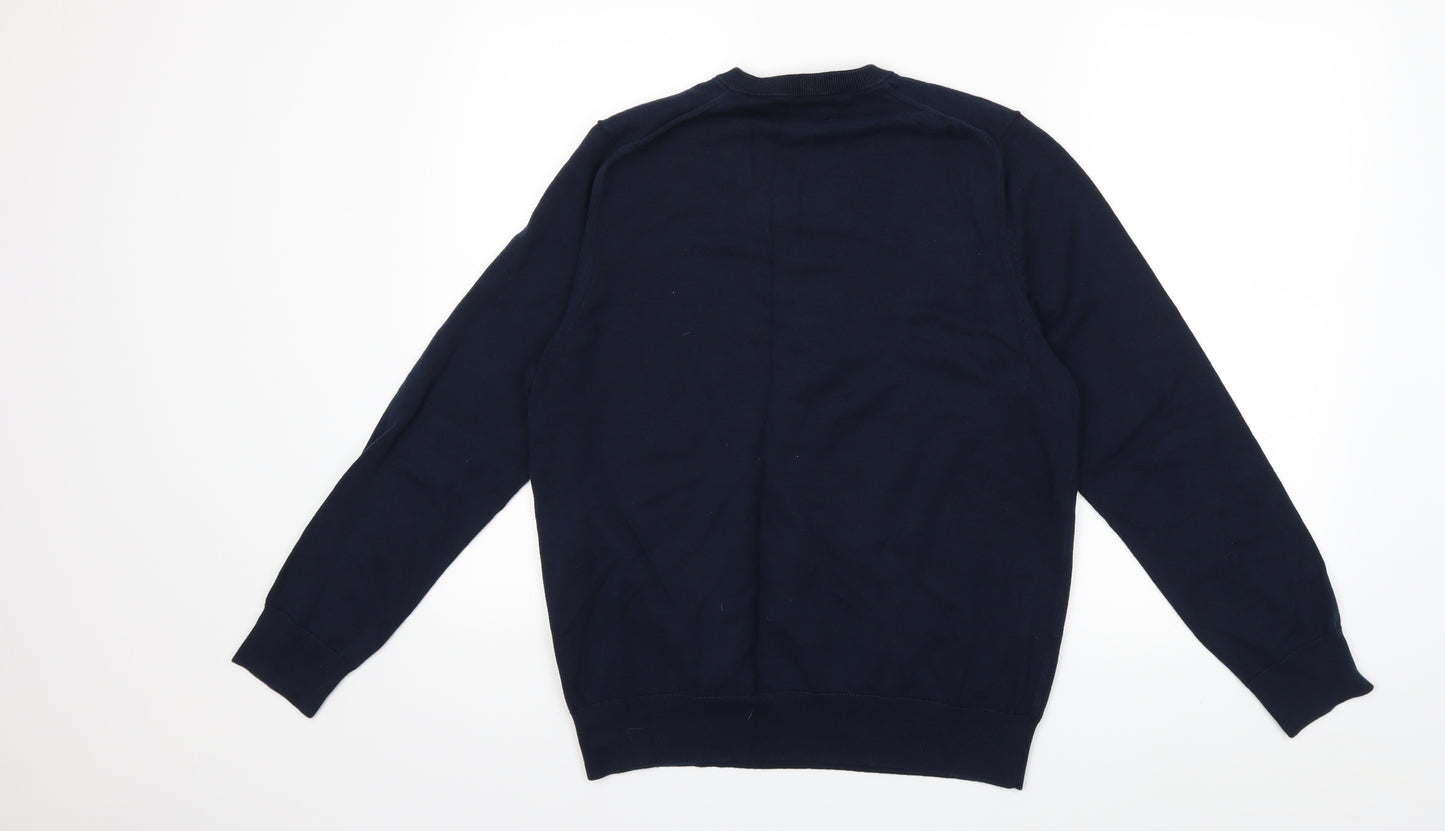 Marks and Spencer Mens Blue  Knit Pullover Jumper Size L