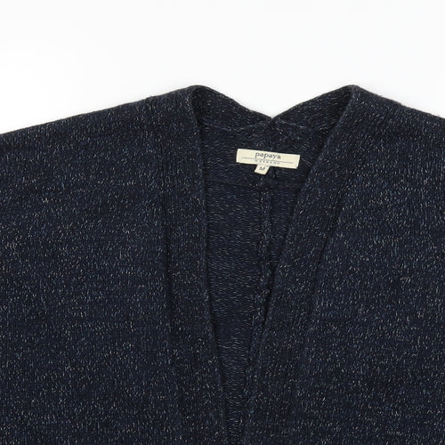 Papaya Womens Blue  Knit Cardigan Jumper Size M