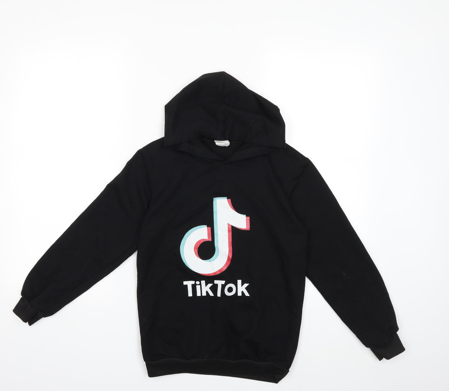 TikTok Boys Black   Pullover Hoodie Size 11 Years