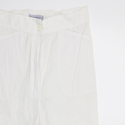 Multiblu Womens White   Trousers  Size 12 L23 in