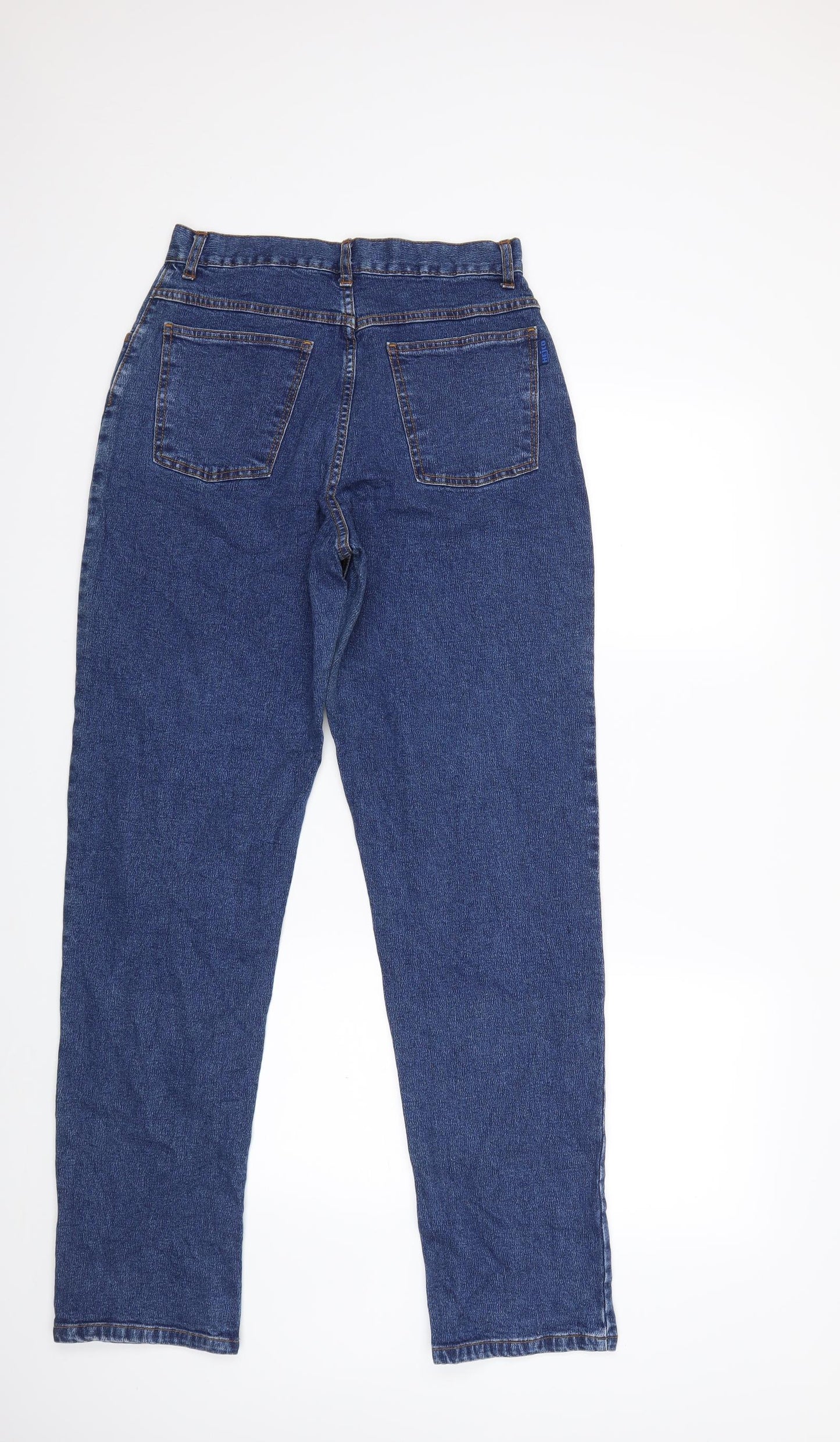 Preworn Womens Blue  Denim Mom Jeans Size 12 L32 in