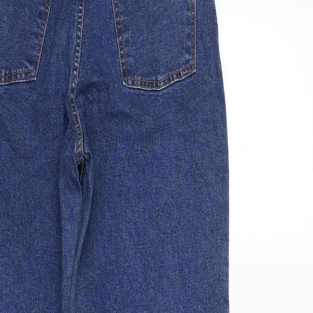 Preworn Womens Blue  Denim Mom Jeans Size 12 L32 in