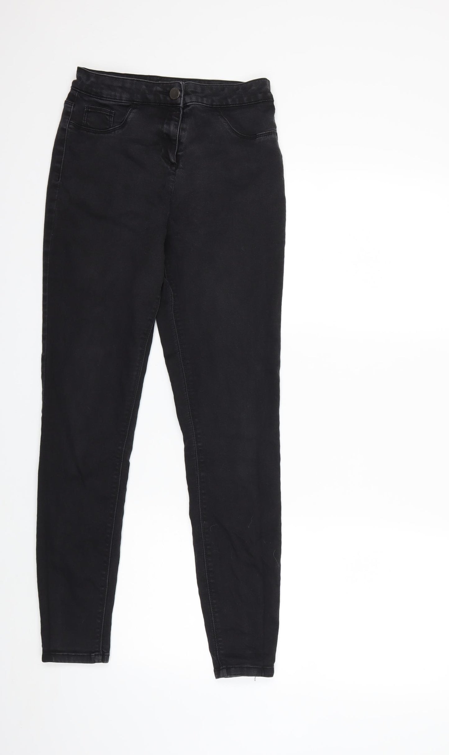 Matalan Womens Black  Denim Skinny Jeans Size 12 L28 in