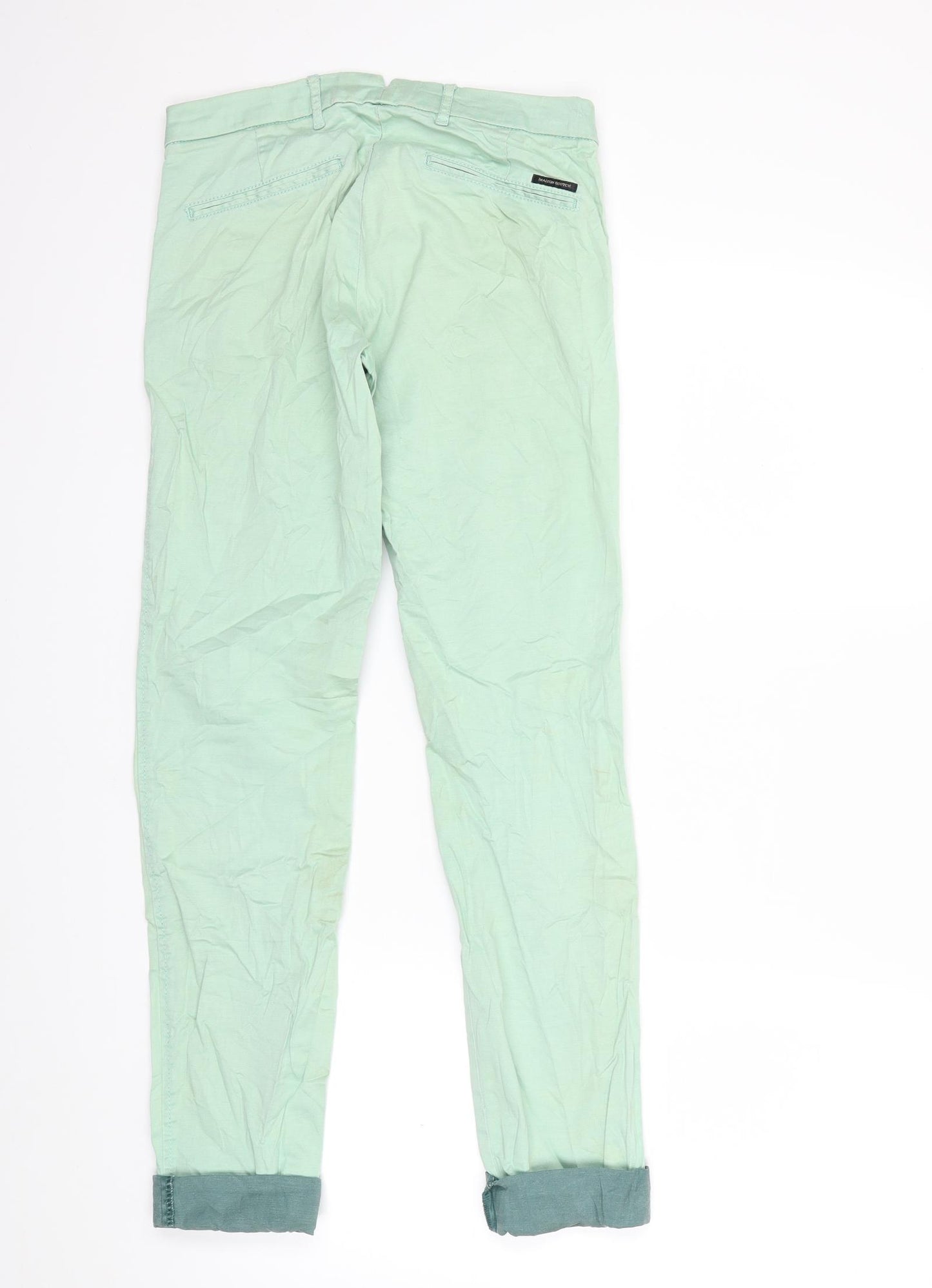 Maison Scotch Womens Green   Trousers  Size 25 in L32 in