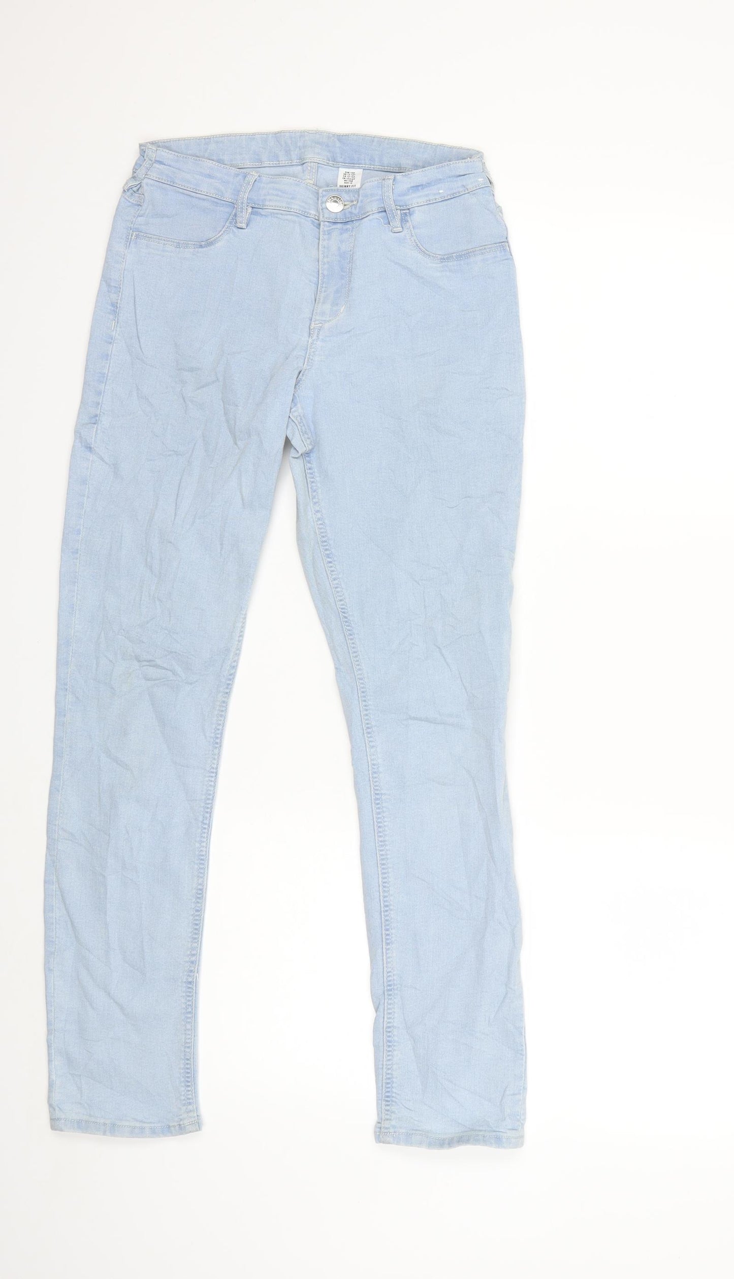 H&M Girls Blue  Denim Skinny Jeans Size 13-14 Years