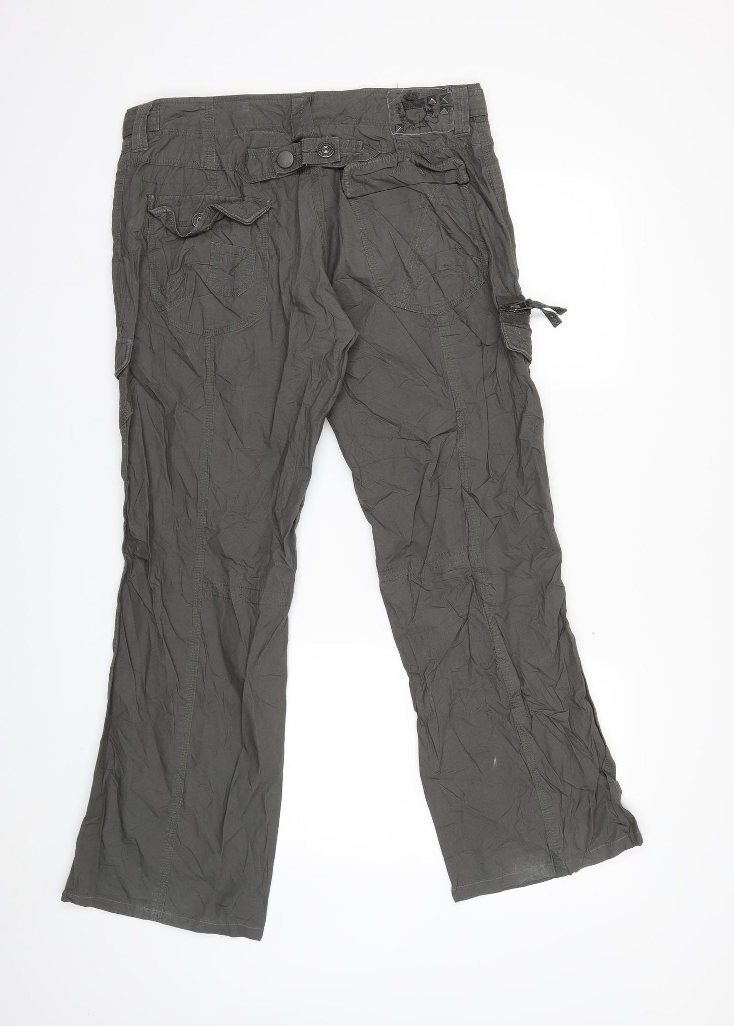 Preworn Womens Green   Cargo Trousers Size 12 L27 in