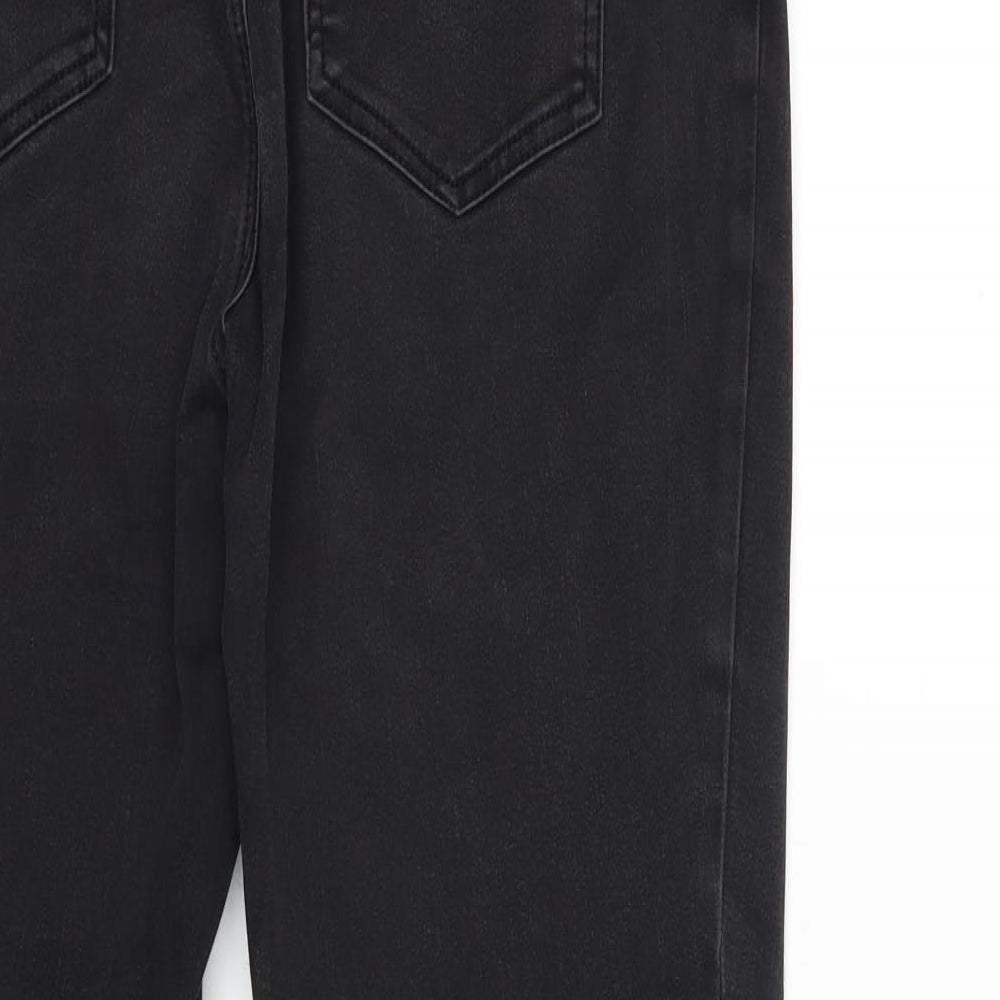 TU Womens Black  Denim Skinny Jeans Size 16 L27 in