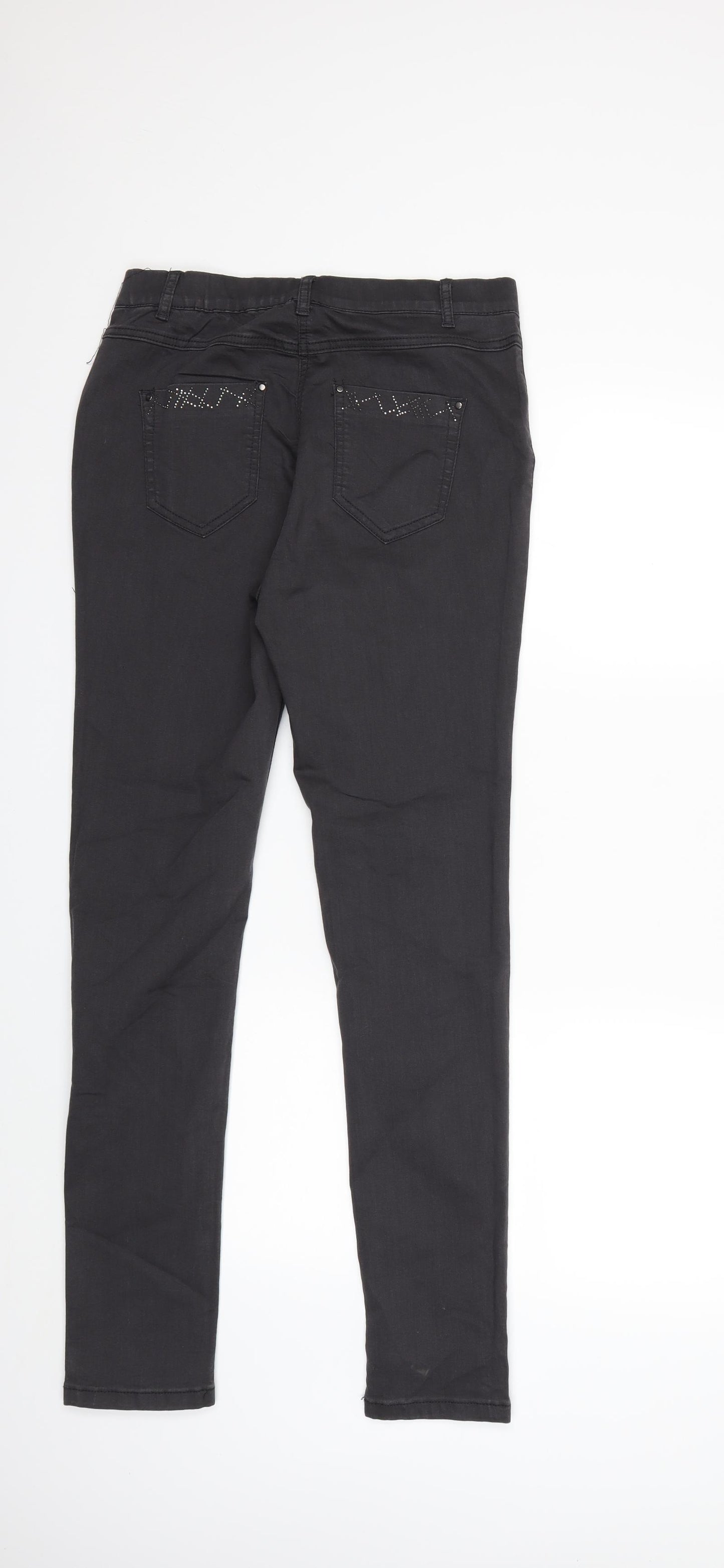 TU Womens Grey  Denim Jegging Jeans Size 12 L30 in