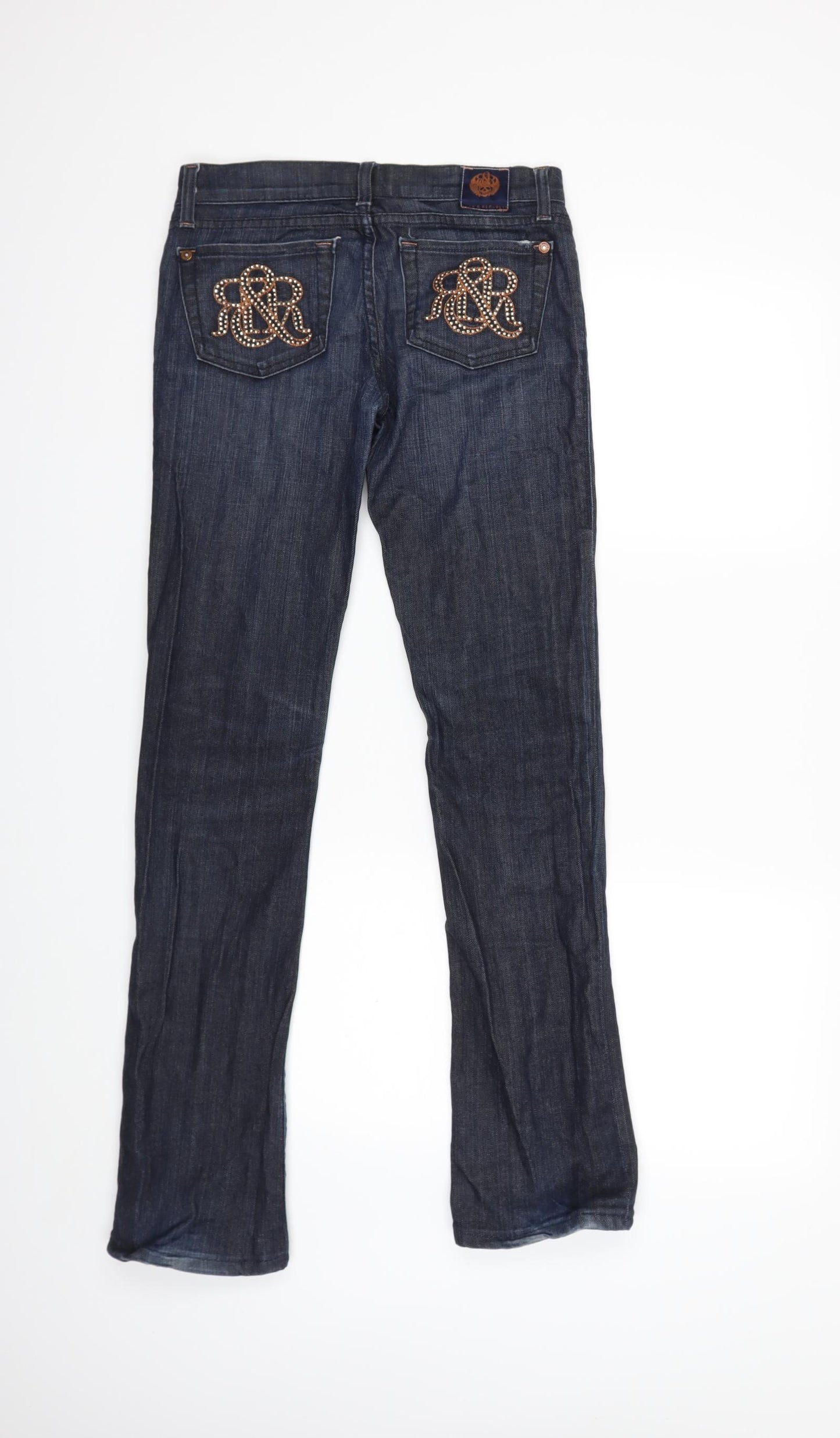 Rock & Republic Womens Blue  Denim Straight Jeans Size 25 in L30 in