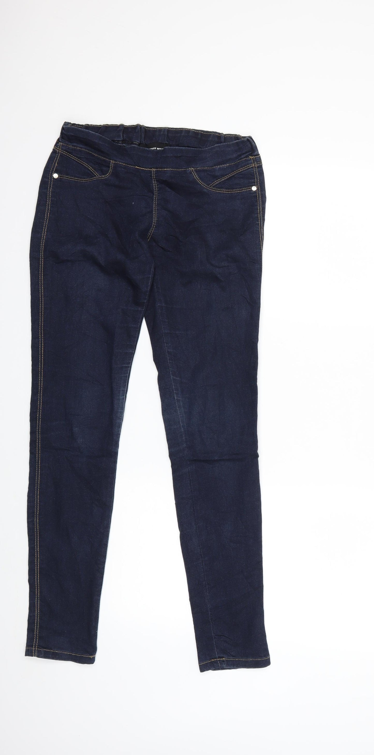 TALLY WEiJL Womens Blue  Denim Jegging Jeans Size 8 L28 in