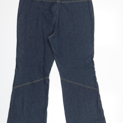Preworn Womens Blue  Denim Flared Jeans Size 20 L29 in