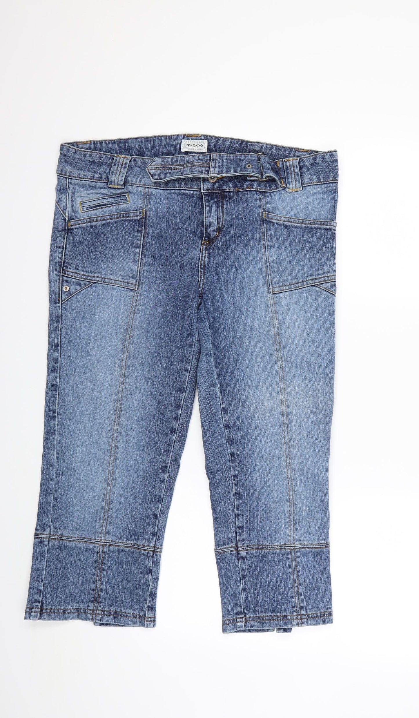 Motto Womens Blue  Denim Cropped Jeans Size 36 in L21 in