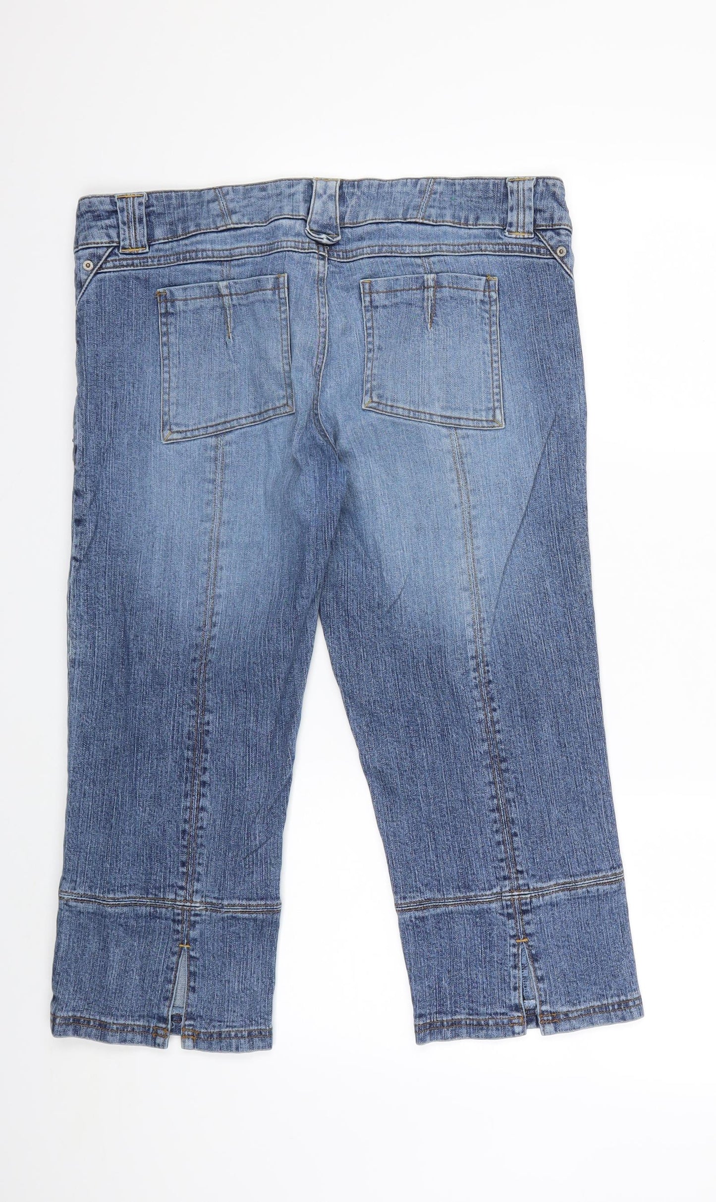 Motto Womens Blue  Denim Cropped Jeans Size 36 in L21 in