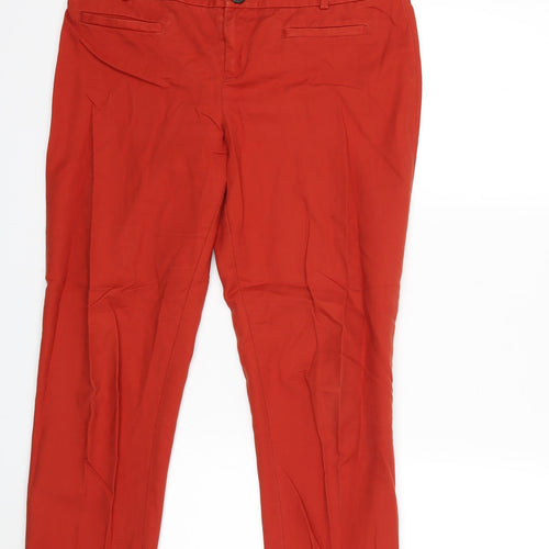 Cartonnier Womens Red   Trousers  Size 8 L25 in