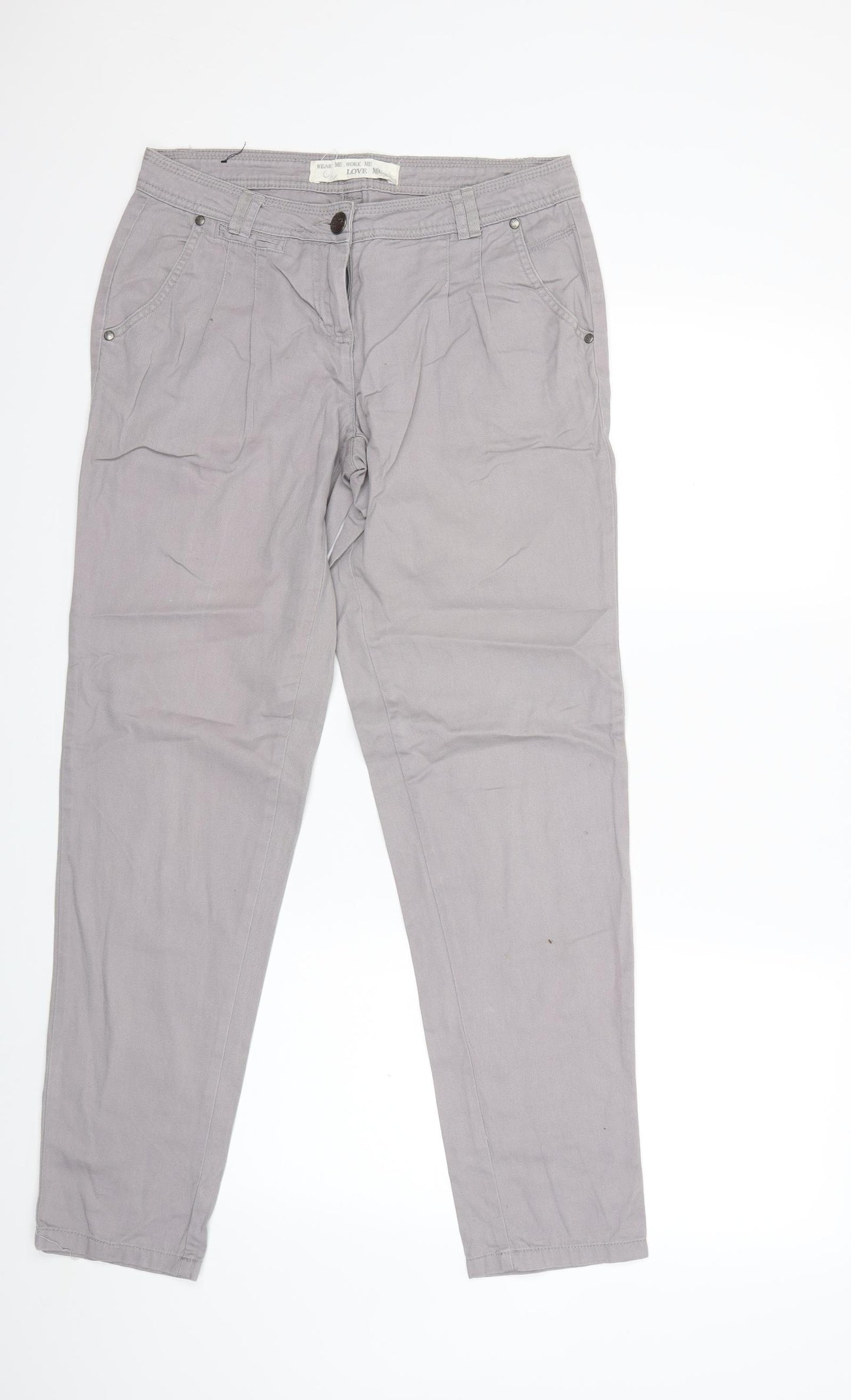 New Look Womens Grey  Denim Skinny Jeans Size 10 L29 in