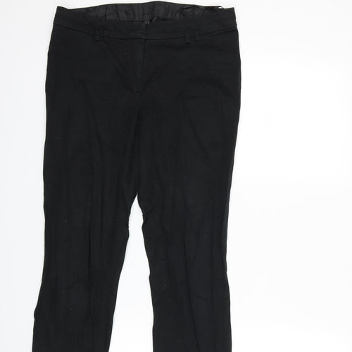 F&F Womens Black   Trousers  Size 10 L22 in