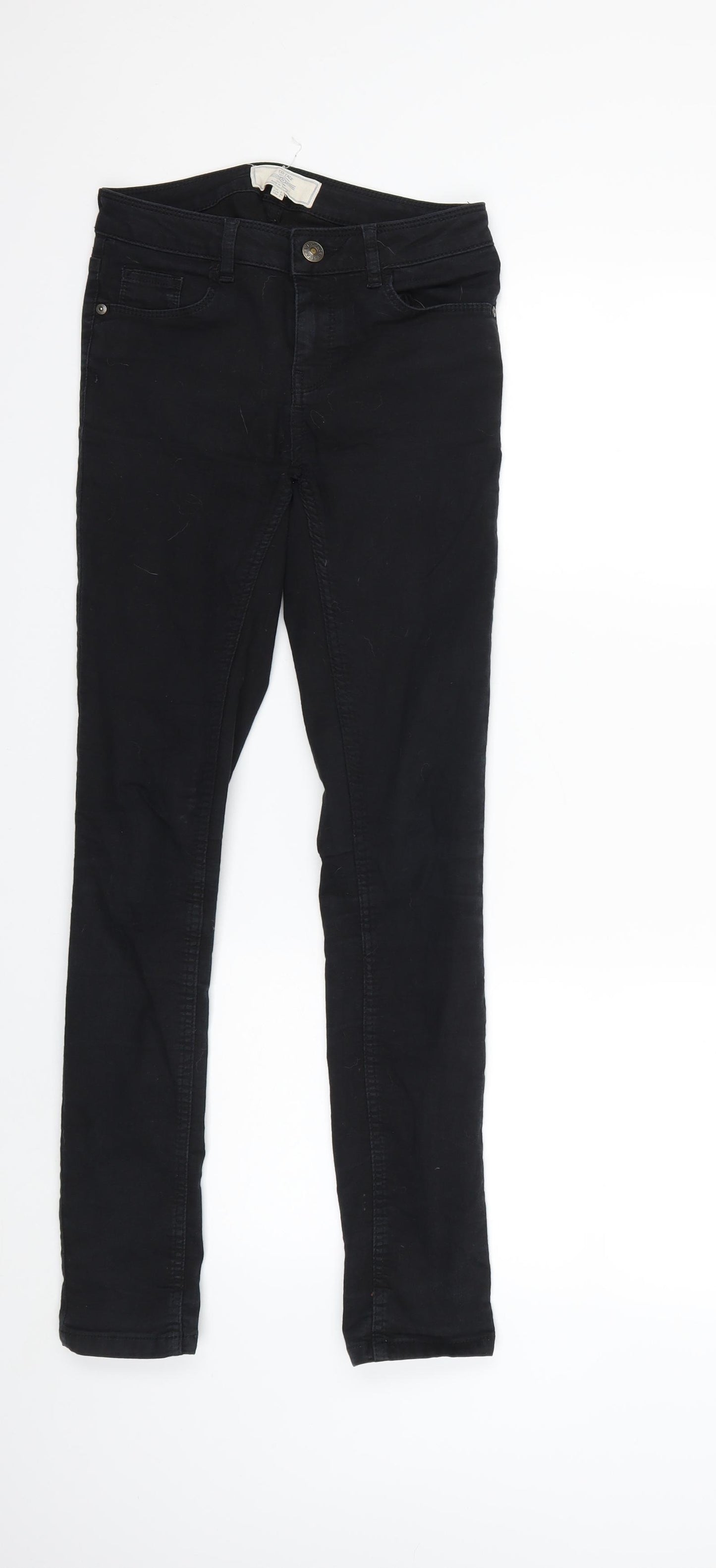 Fat Face Womens Black  Denim Skinny Jeans Size 8 L27 in