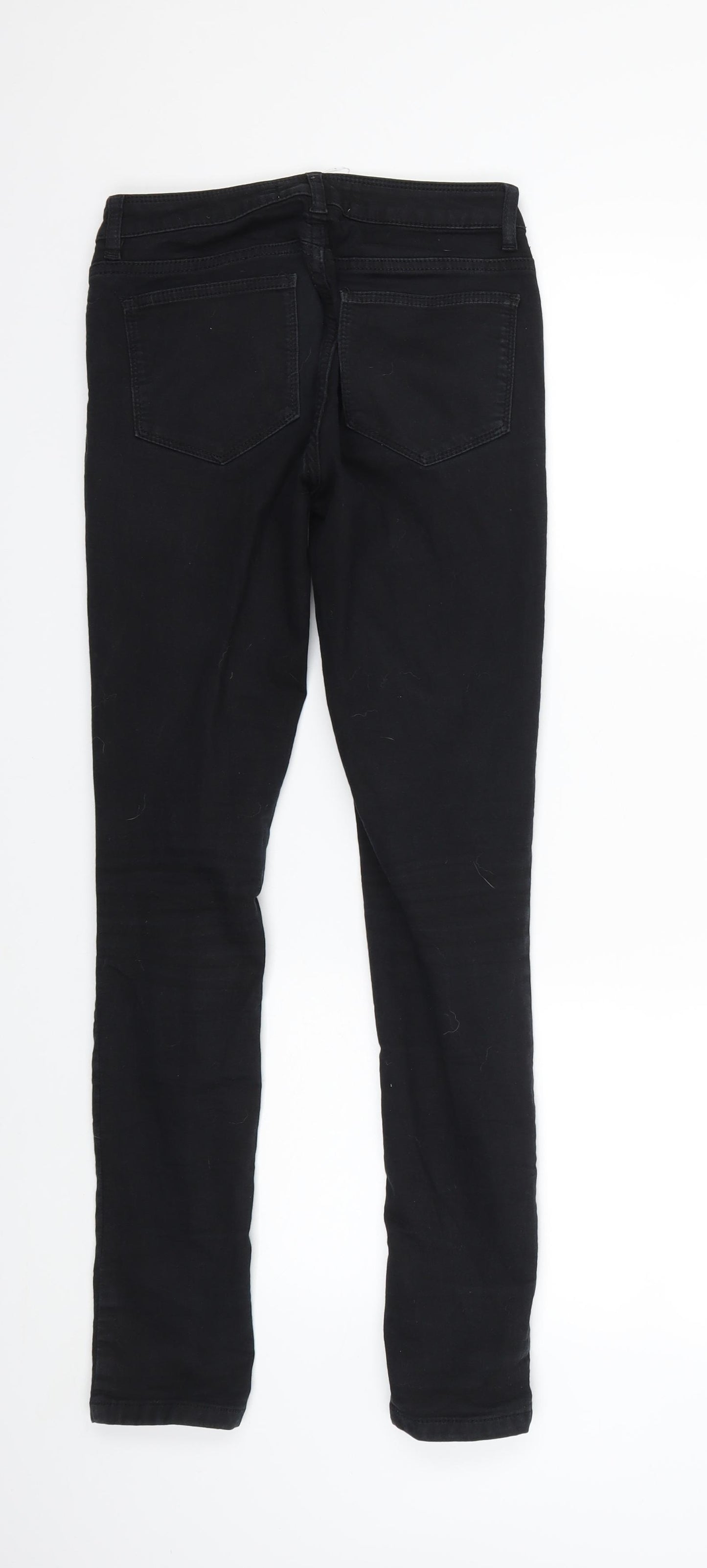 Fat Face Womens Black  Denim Skinny Jeans Size 8 L27 in