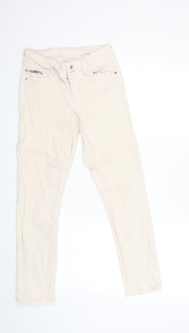 Lindex Womens Beige  Denim Skinny Jeans Size 10 L25 in