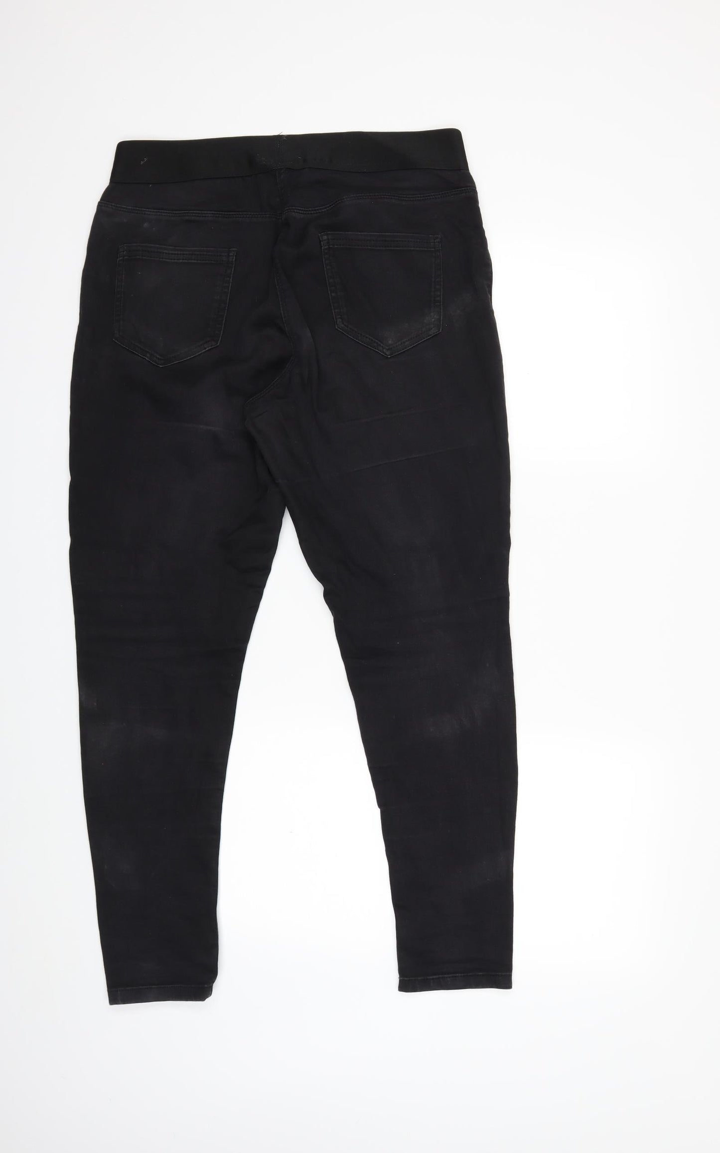 George Womens Black  Denim Jegging Jeans Size 14 L27 in