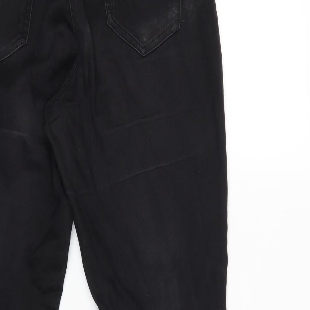 George Womens Black  Denim Jegging Jeans Size 14 L27 in