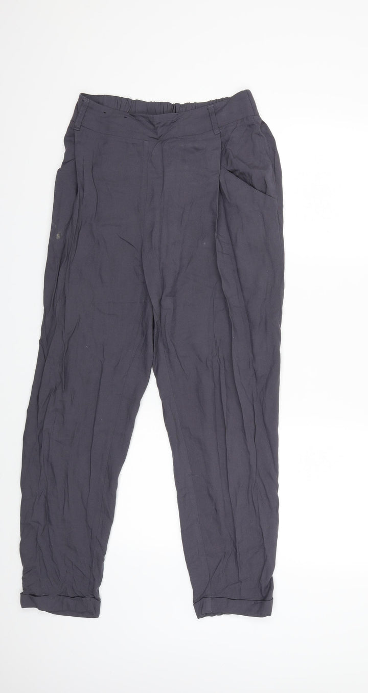 New Look Womens Grey Trousers Size 10 L26 in