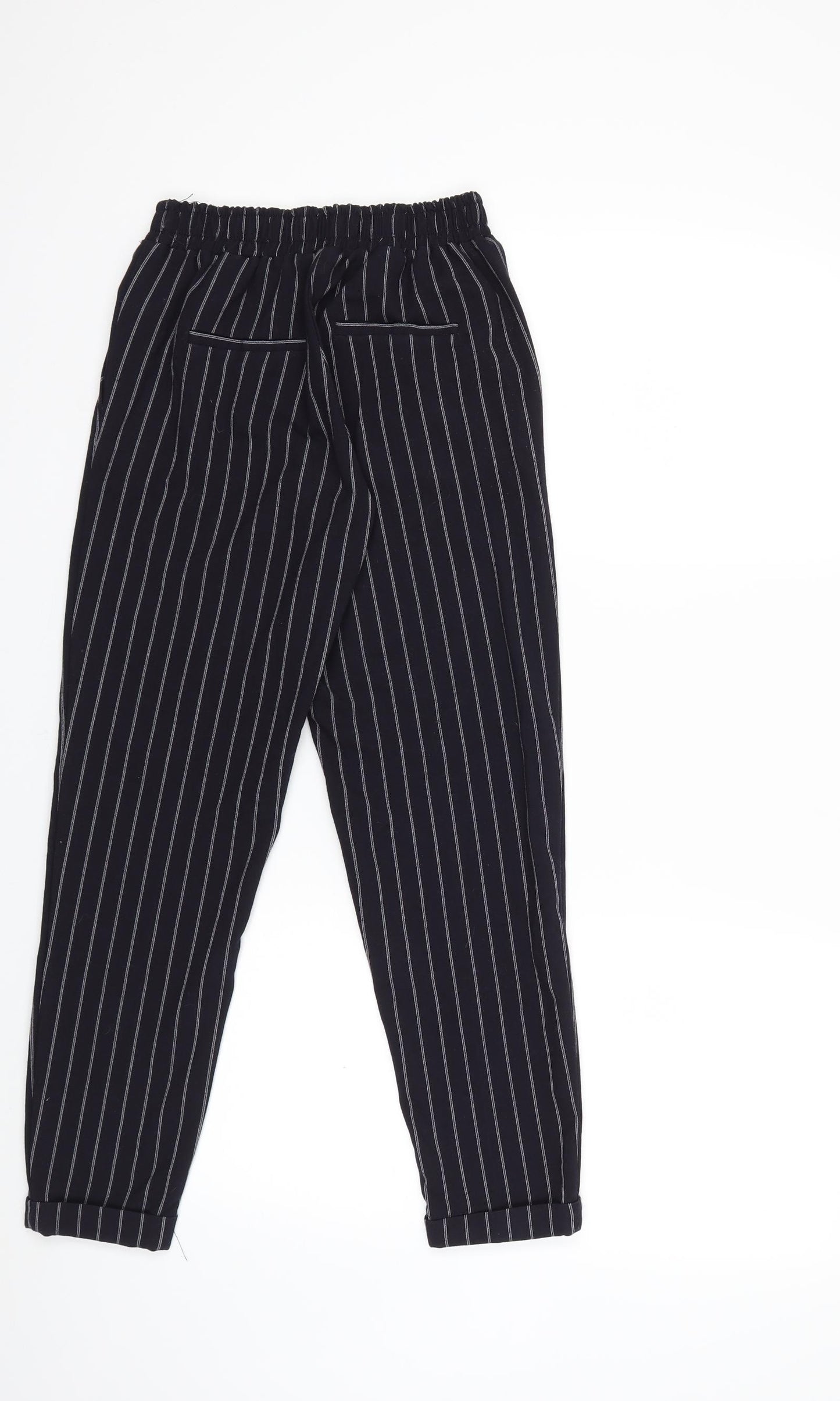 Bershka Womens Blue Striped  Trousers  Size XS L23 in