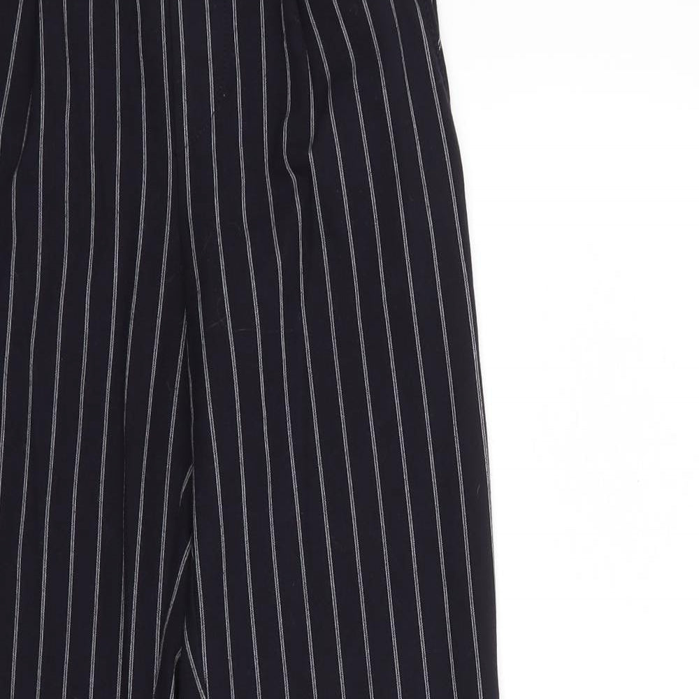 Bershka Womens Blue Striped  Trousers  Size XS L23 in