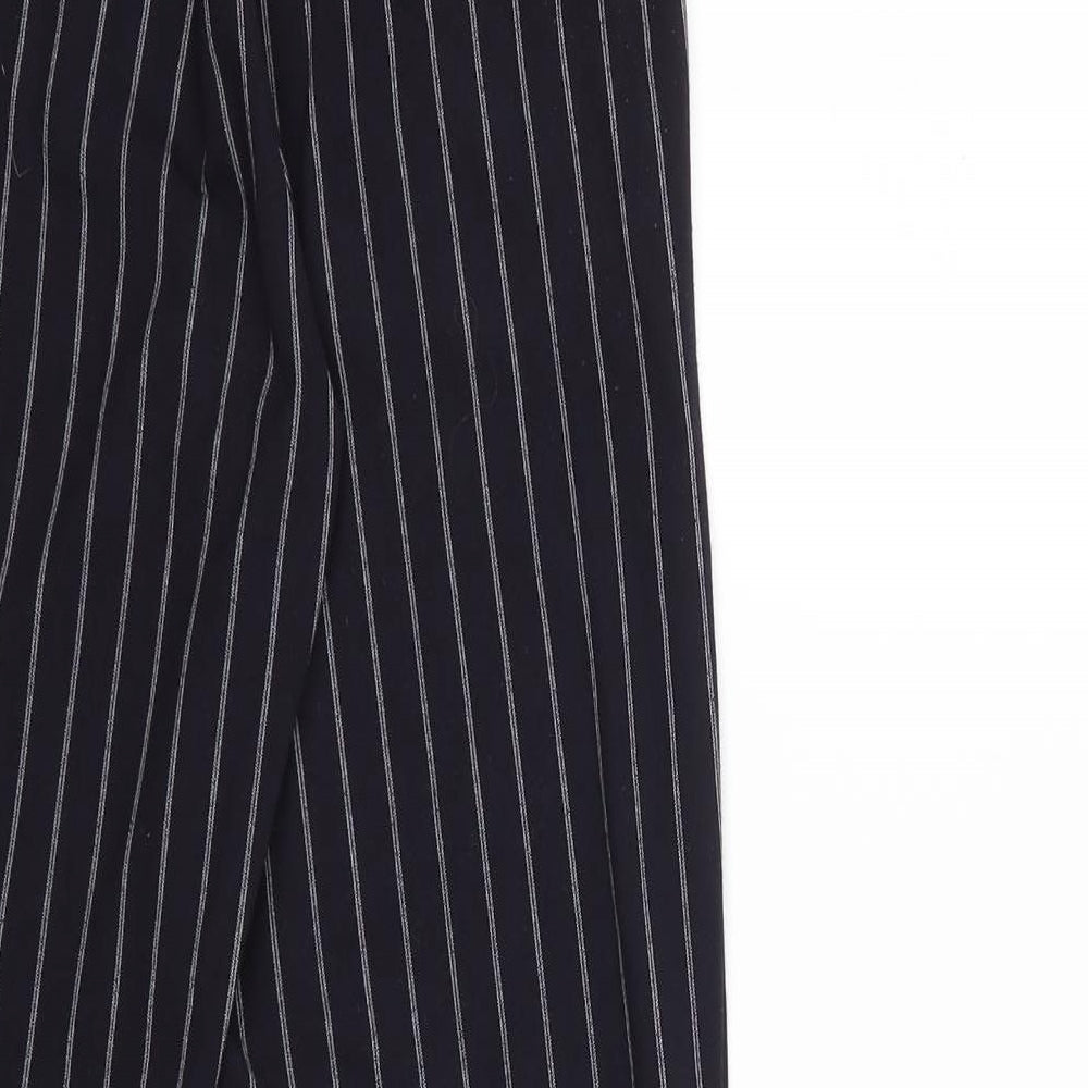 Bershka Womens Blue Striped  Trousers  Size XS L23 in