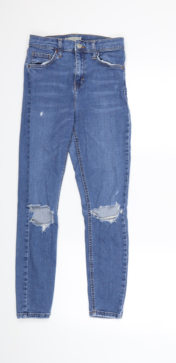 Topshop Womens Blue  Denim Skinny Jeans Size 28 in L30 in - Jamie