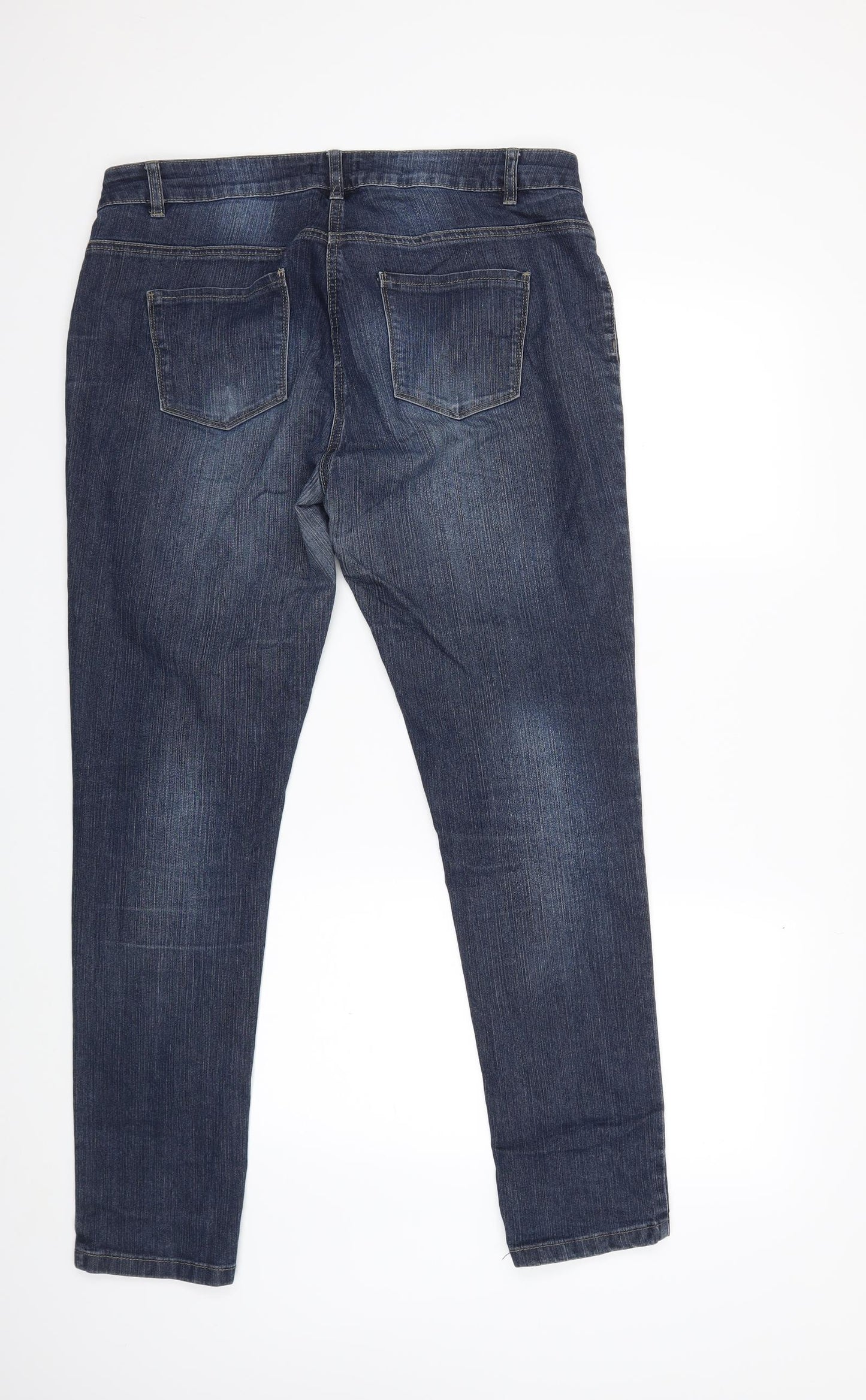 TU Womens Blue  Denim Skinny Jeans Size 16 L29 in