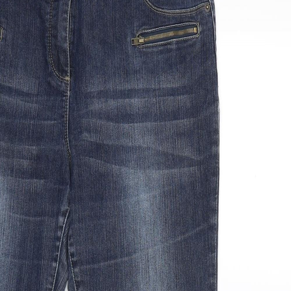 TU Womens Blue  Denim Skinny Jeans Size 16 L29 in