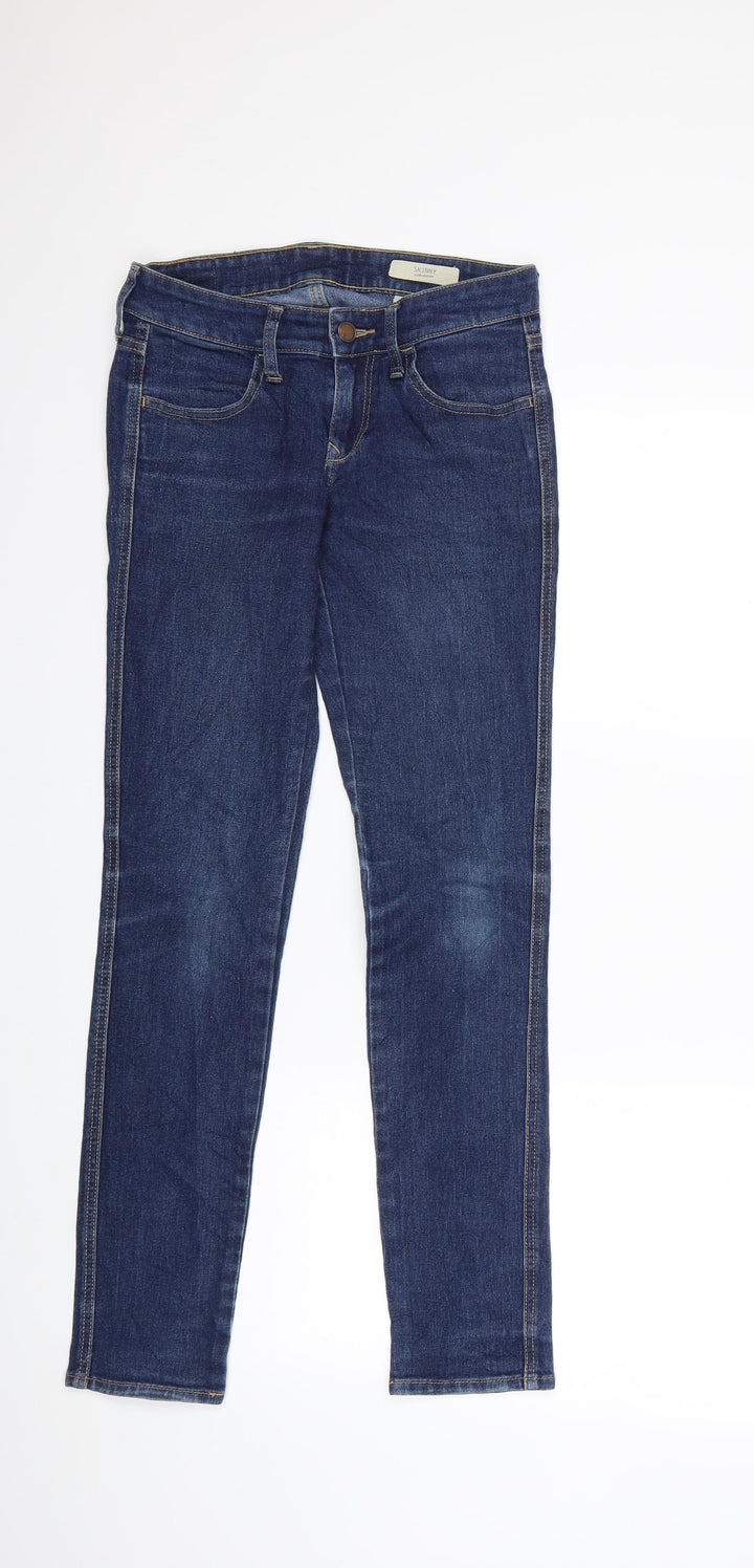 Preworn Womens Blue  Denim Skinny Jeans Size 26 in L30 in