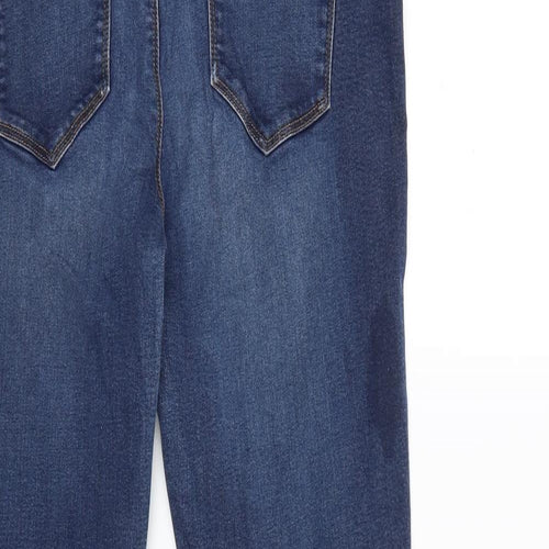Preworn Womens Blue  Denim Skinny Jeans Size 34 in L28 in