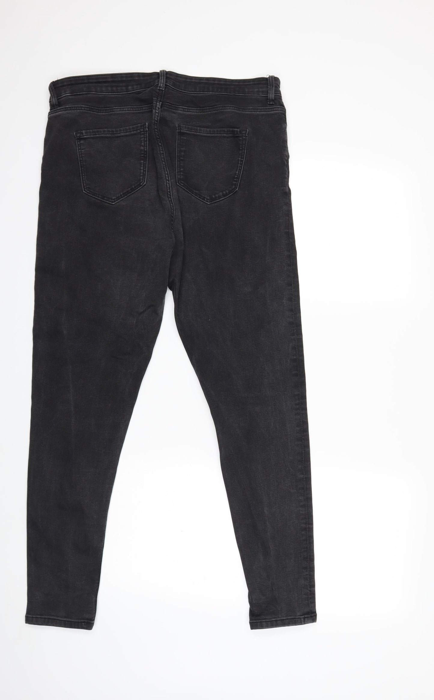 Marks and Spencer Womens Black  Denim Skinny Jeans Size 16 L27 in