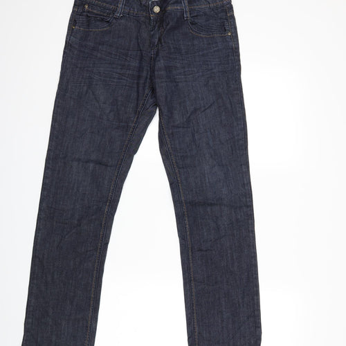 moi Mens Blue  Denim Straight Jeans Size 40 in L32 in