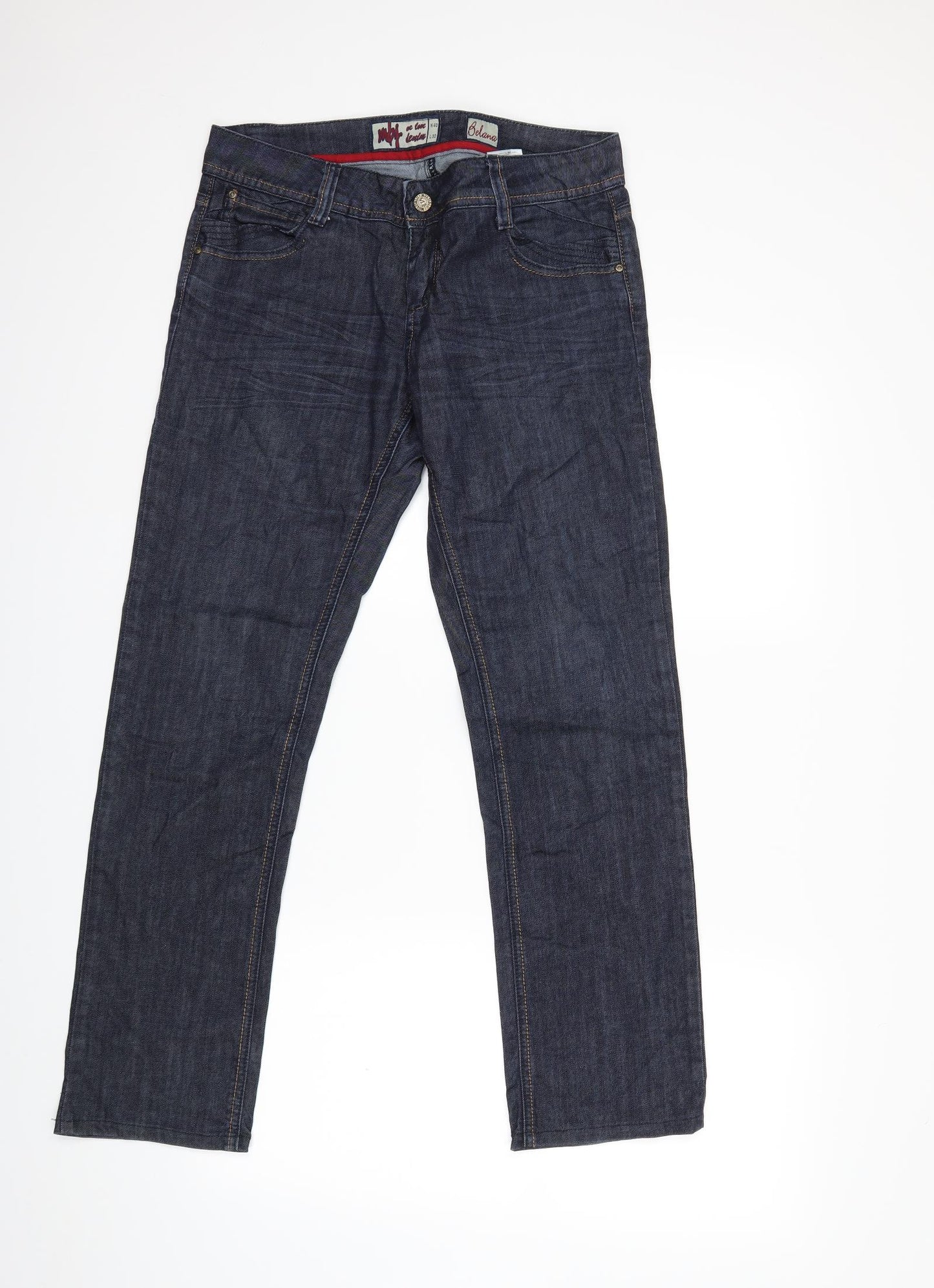 moi Mens Blue  Denim Straight Jeans Size 40 in L32 in