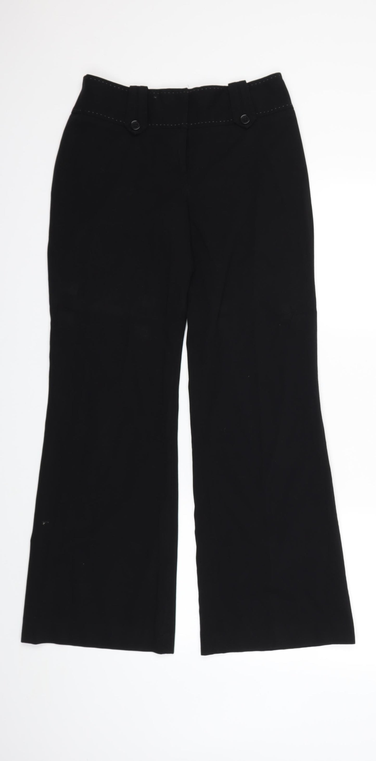 NEXT Womens Black   Trousers  Size 8 L28 in