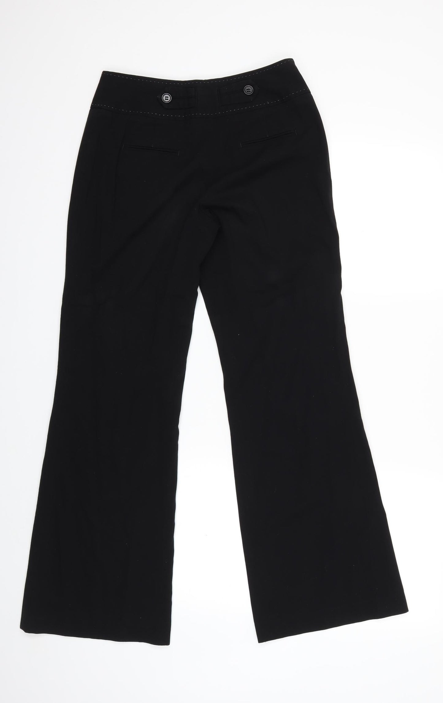 NEXT Womens Black   Trousers  Size 8 L28 in