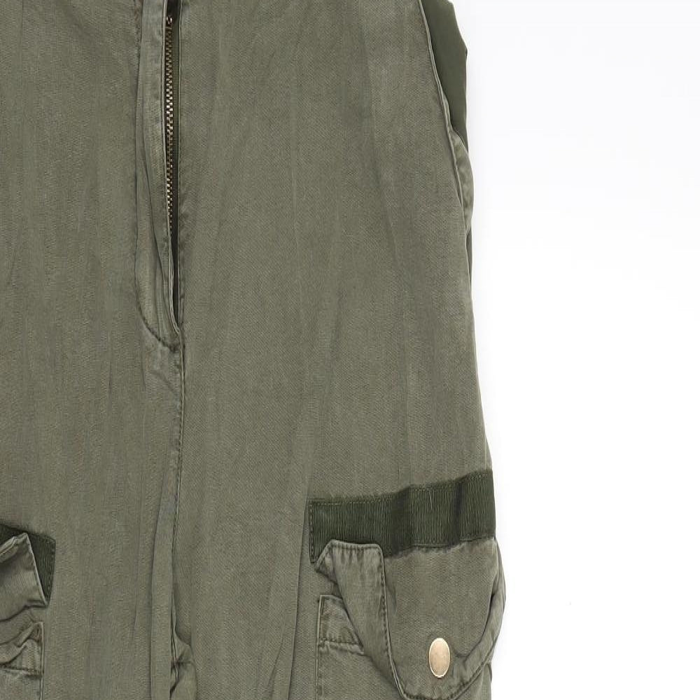 River Island Womens Green   Cargo Trousers Size 12 L26 in
