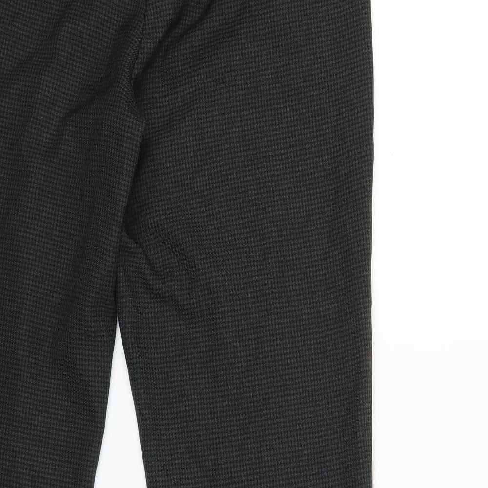 Dorothy Perkins Womens Green Houndstooth  Trousers  Size 10 L25 in
