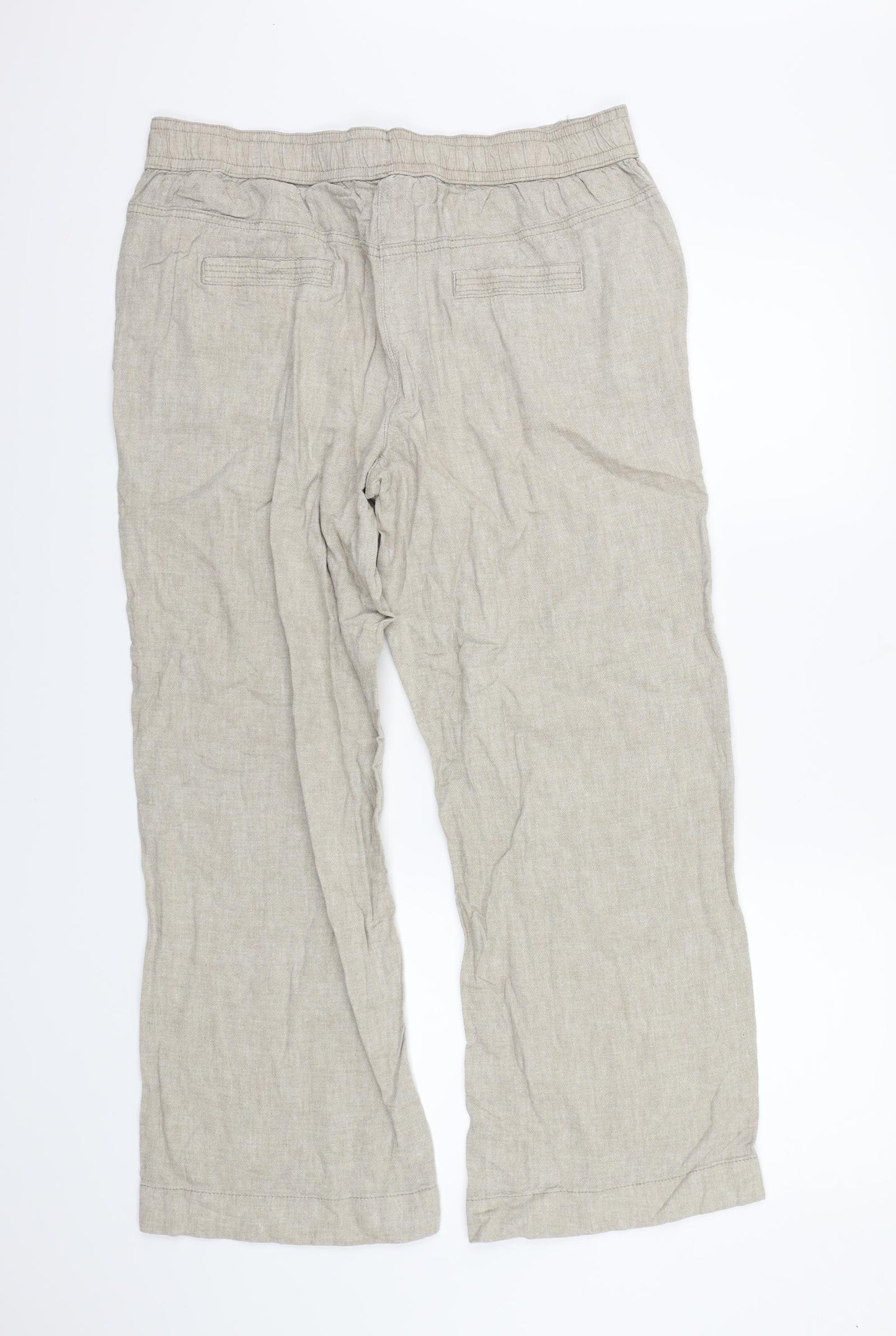 George Womens Beige   Trousers  Size 14 L27 in