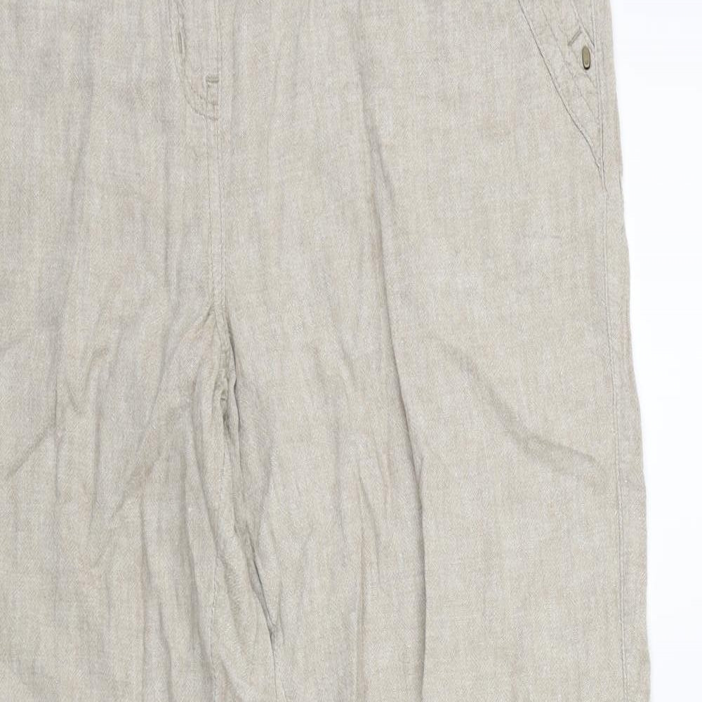 George Womens Beige   Trousers  Size 14 L27 in