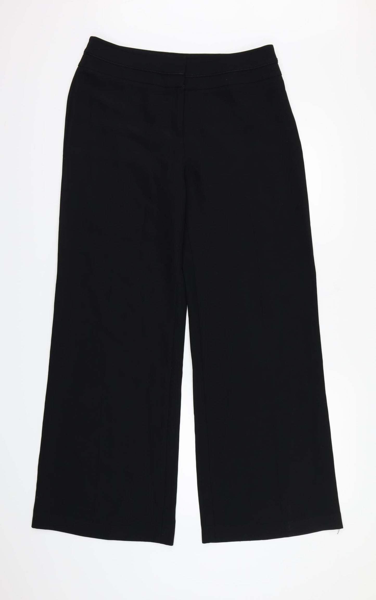 NEXT Womens Black  Rayon Dress Pants Trousers Size 12 L30 in