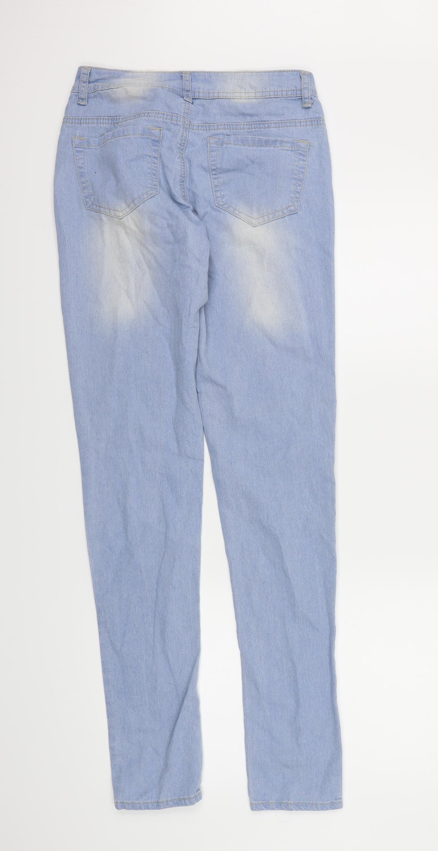 Denim co Womens Blue  Denim Straight Jeans Size 6 L30 in