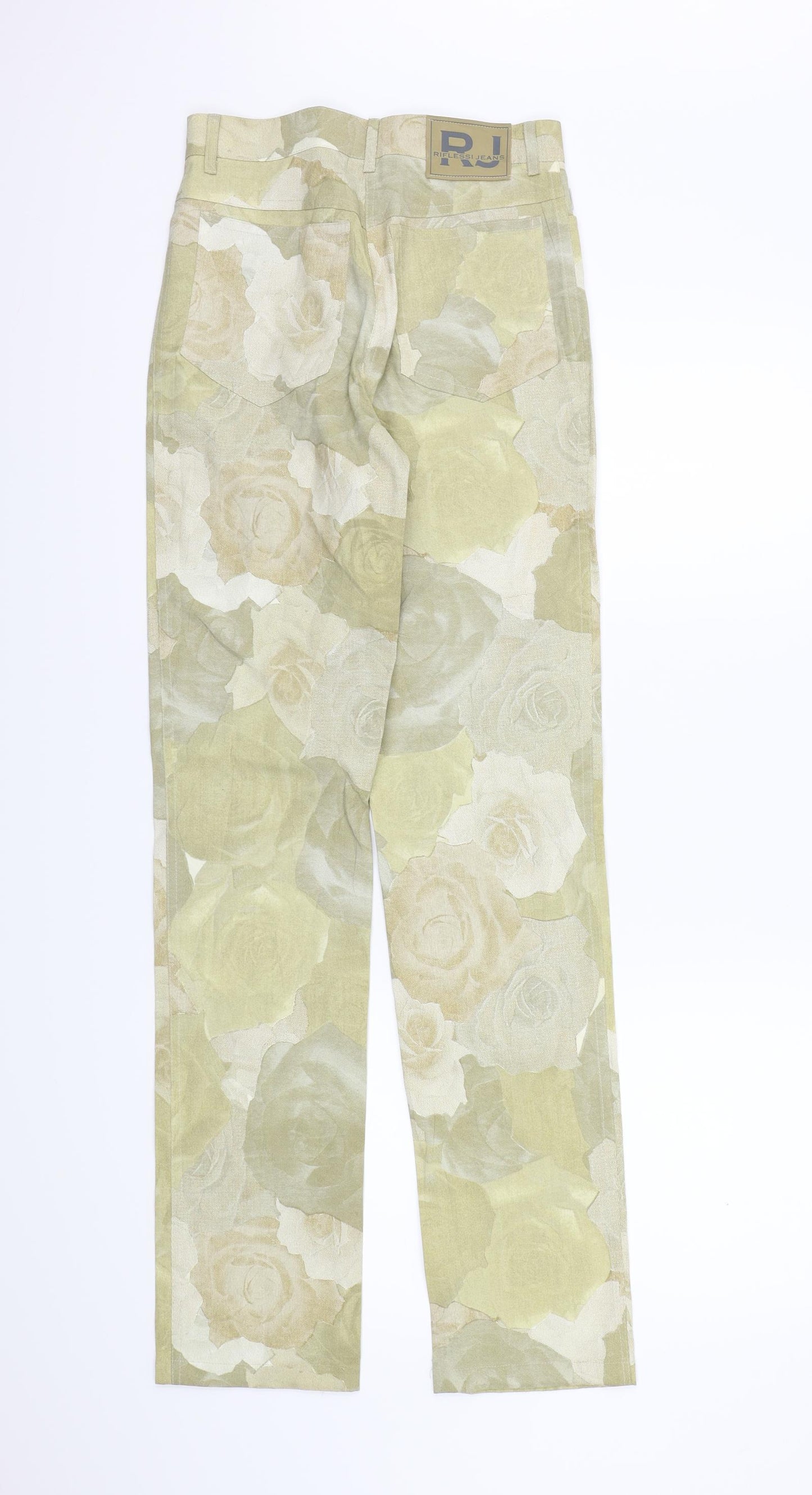 Riflessi Womens Brown Floral  Trousers  Size 12 L31 in