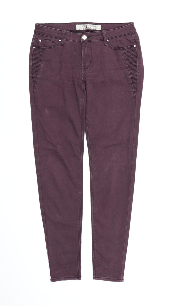 Denim co Womens Purple Denim Jegging Jeans Size 12 L30 in