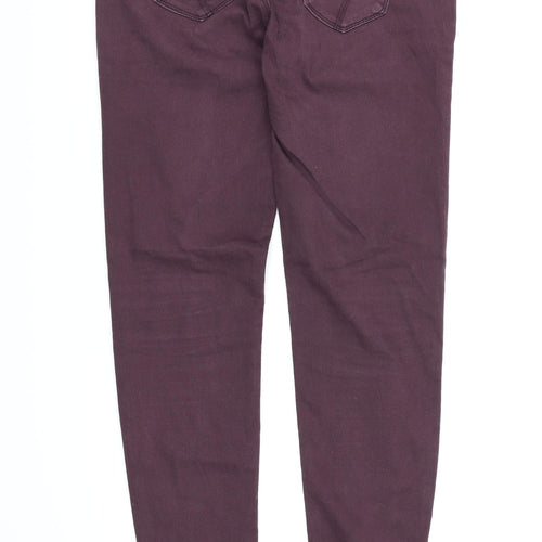 Denim co Womens Purple  Denim Jegging Jeans Size 12 L30 in