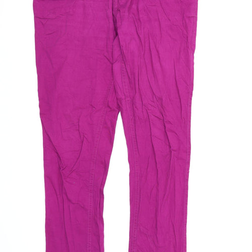 Janina Womens Purple   Trousers  Size 14 L30 in
