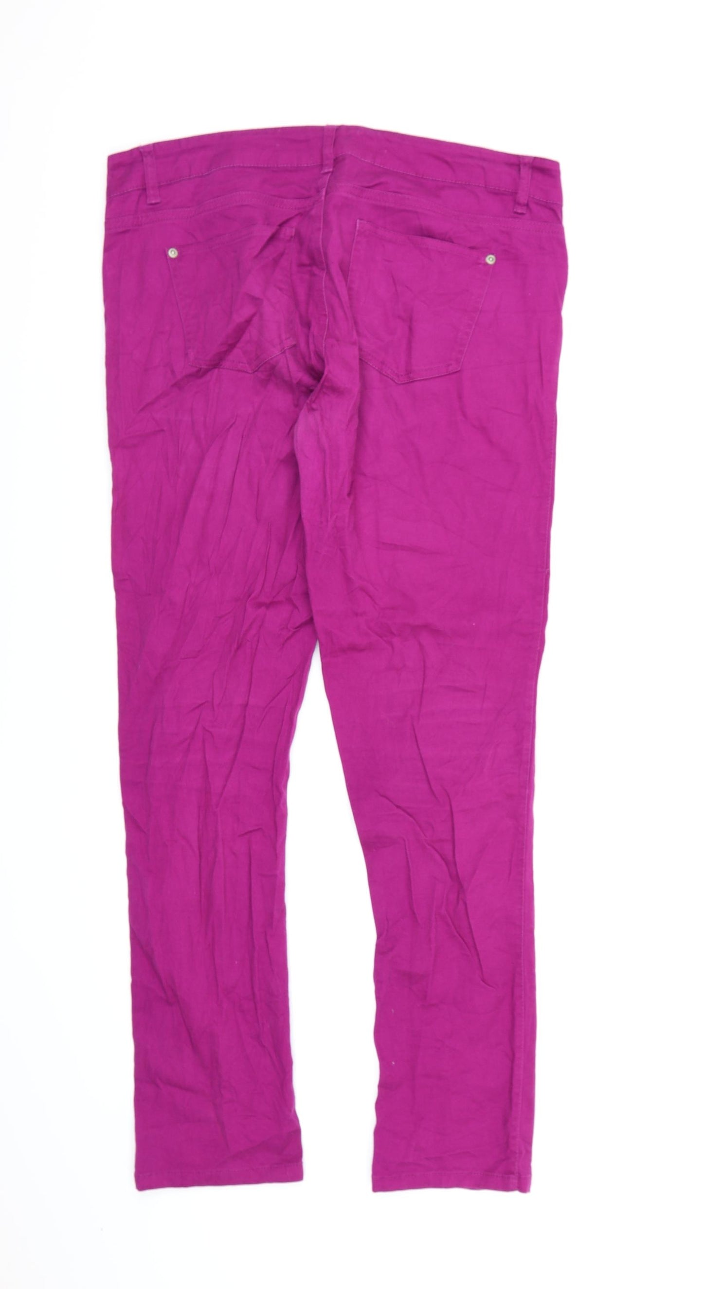 Janina Womens Purple   Trousers  Size 14 L30 in